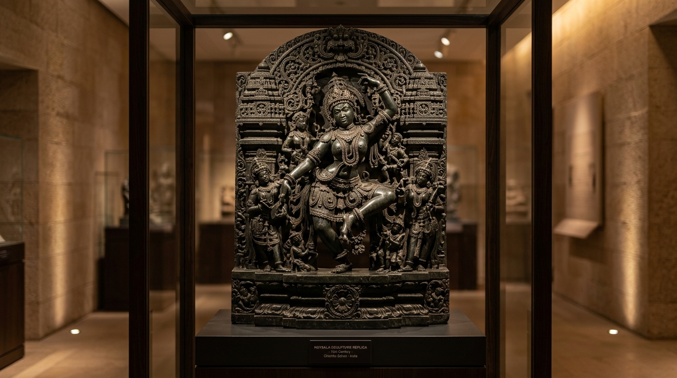 Hoysala Soapstone Relief Frieze